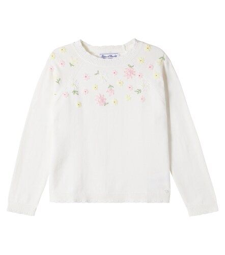Pullover in cotone con ricamo - Tartine et Chocolat - Modalova