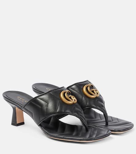 Double G leather thong sandals - Gucci - Modalova