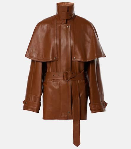 ChloÃ© Caped leather trench coat - Chloe - Modalova