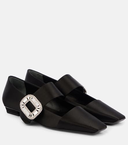 Belle Vivier embellished satin flats - Roger Vivier - Modalova