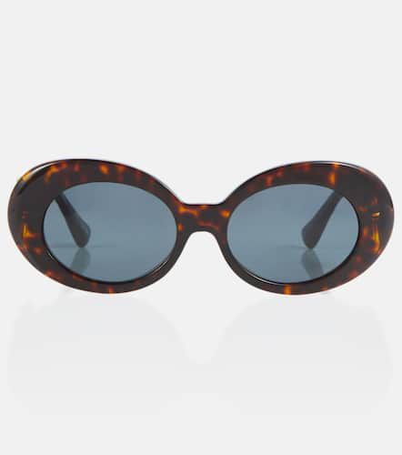 Embellished round sunglasses - Versace - Modalova