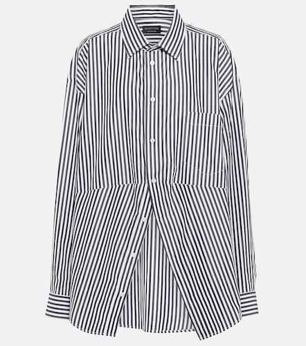 Swing striped cotton poplin shirt - Balenciaga - Modalova