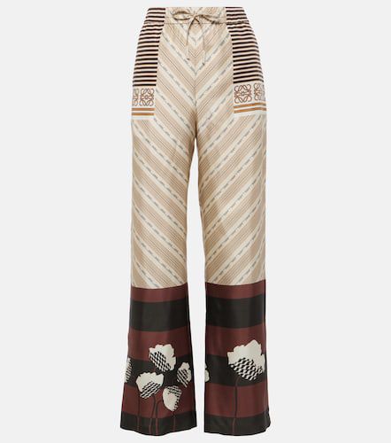 Pantalones de pijama de satén de seda - Loewe - Modalova