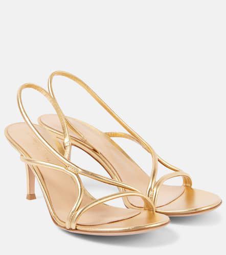 Sandalen aus Metallic-Leder - Gianvito Rossi - Modalova