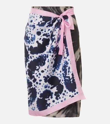 Printed silk wrap skirt - Dries Van Noten - Modalova