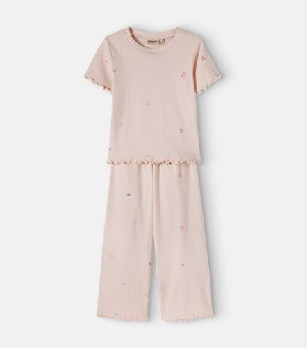 Top e pantaloni con stampa floreale - Wheat - Modalova