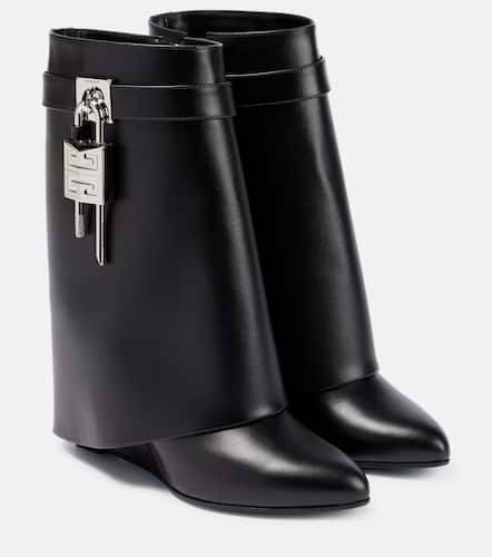 Shark Lock leather ankle boots - Givenchy - Modalova