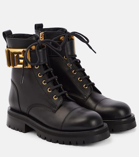 Balmain Romy leather lace-up boots - Balmain - Modalova
