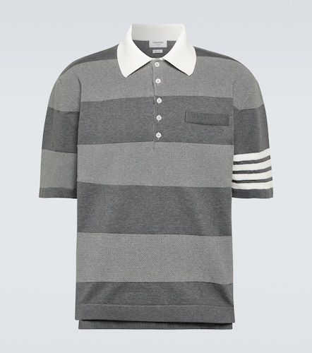 Polo de algodón a rayas con 4-Bar - Thom Browne - Modalova