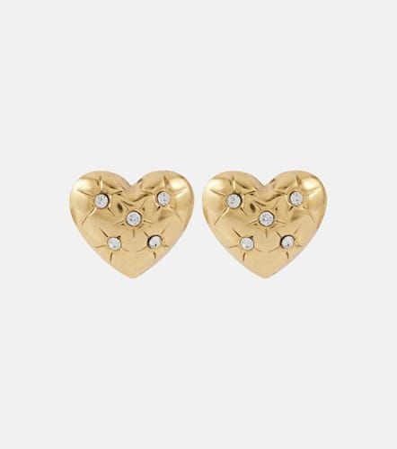 Jadon crystal-embellished heart earrings - Jennifer Behr - Modalova