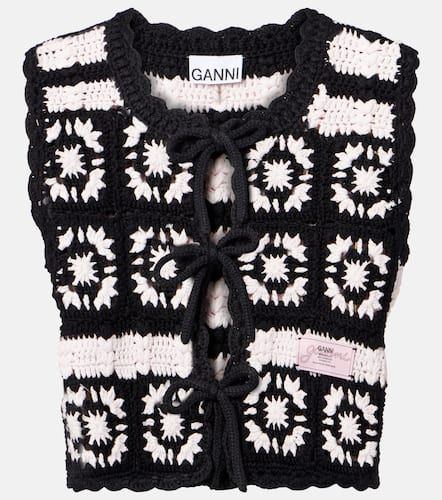 Ganni Weste aus Häkelstrick - Ganni - Modalova