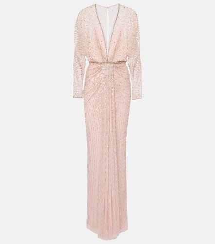 Abito lungo Nina in tulle con paillettes - Jenny Packham - Modalova