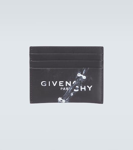 Portacarte in pelle con logo - Givenchy - Modalova