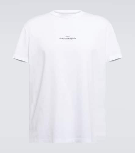 T-shirt in jersey di cotone con logo - Maison Margiela - Modalova