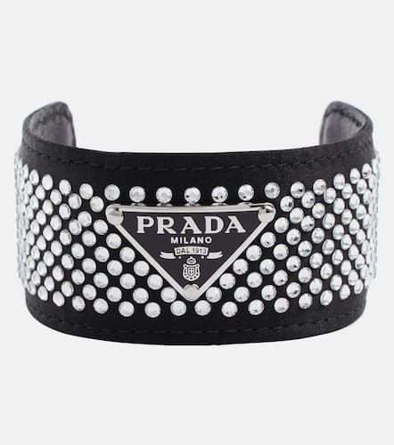 Crystal-embellished logo bracelet - Prada - Modalova