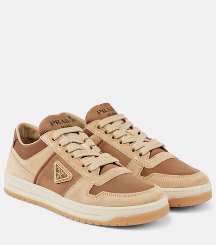 Downtown Re-Nylon and suede sneakers - Prada - Modalova