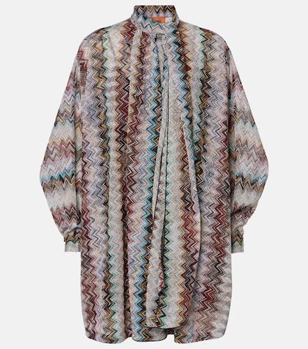 Zigzag draped lamÃ© minidress - Missoni - Modalova