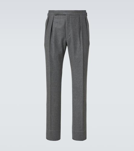 Pantaloni regular in flanella di lana - Ralph Lauren Purple Label - Modalova