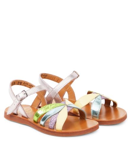 Sandalias Plagette Oto de piel - Pom d'Api - Modalova