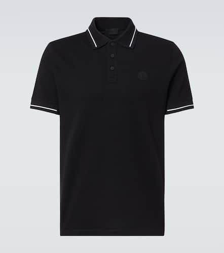 Logo cotton piquÃ© polo shirt - Moncler - Modalova