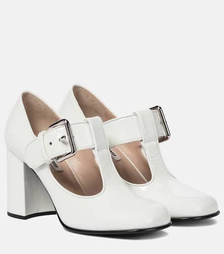 Patent leather Mary Jane pumps - Miu Miu - Modalova