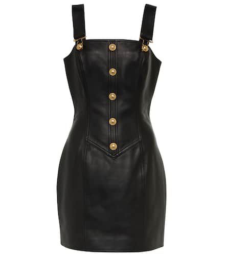 Balmain Leather minidress - Balmain - Modalova