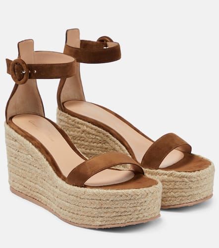 Alpargatas Portofino de ante con cuña - Gianvito Rossi - Modalova