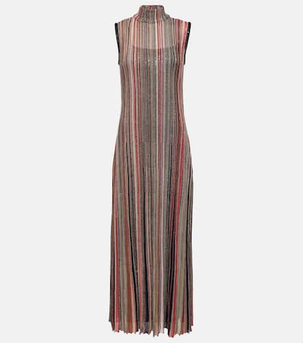Sequined striped knitted maxi dress - Missoni - Modalova