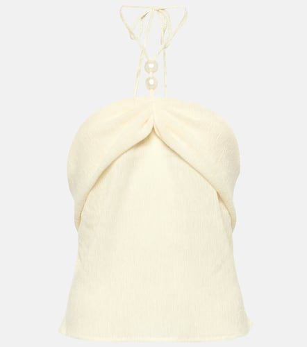 Top con cuello halter adornado - Magda Butrym - Modalova