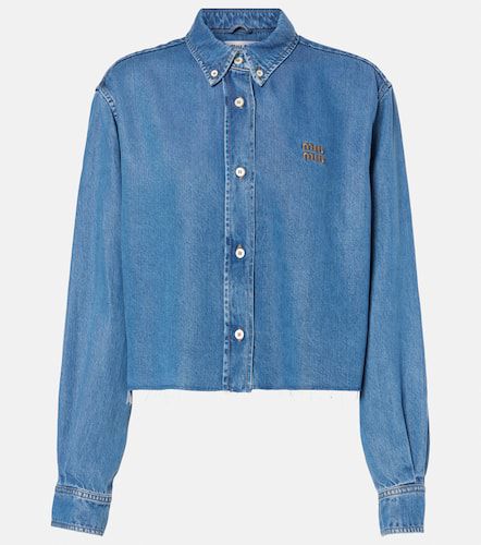 Miu Miu Camisa de denim - Miu Miu - Modalova