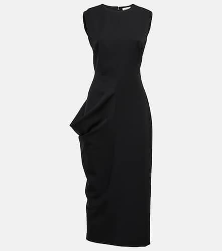 Draped wool midi dress - Alexander McQueen - Modalova