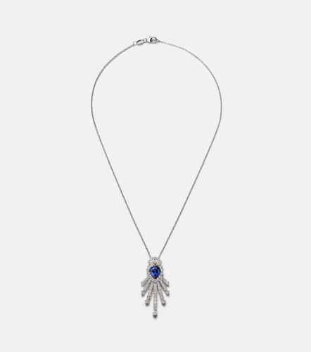 Reign Supreme 18kt white gold necklace with sapphire and diamonds - Yeprem - Modalova