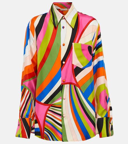 Pucci Camicia in seta con stampa - Pucci - Modalova