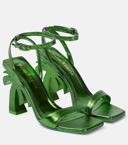 Palm metallic leather sandals - Palm Angels - Modalova