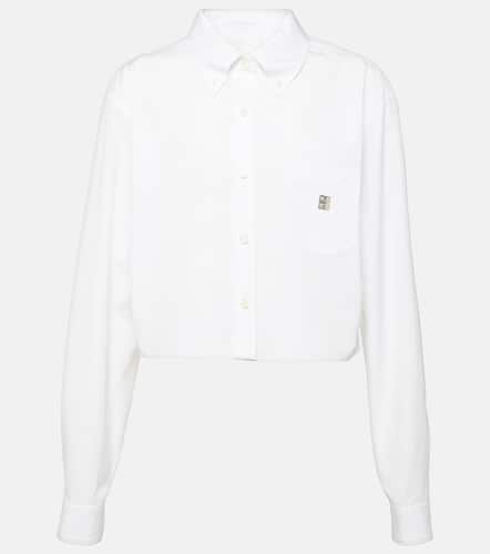 Cropped cotton poplin shirt - Givenchy - Modalova