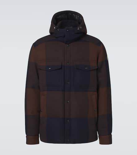 Ladurns checked wool down jacket - Moncler - Modalova