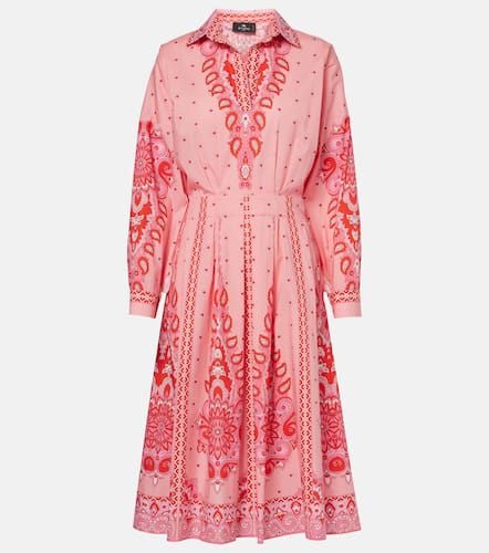 Printed cotton-blend midi dress - Etro - Modalova