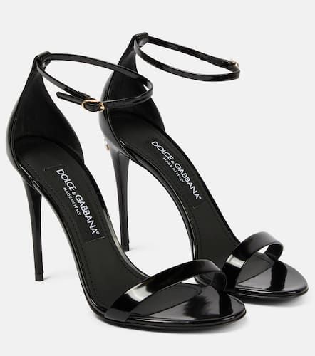 Sandalen aus Lackleder - Dolce&Gabbana - Modalova