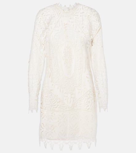 Eleni linen lace minidress - Ulla Johnson - Modalova