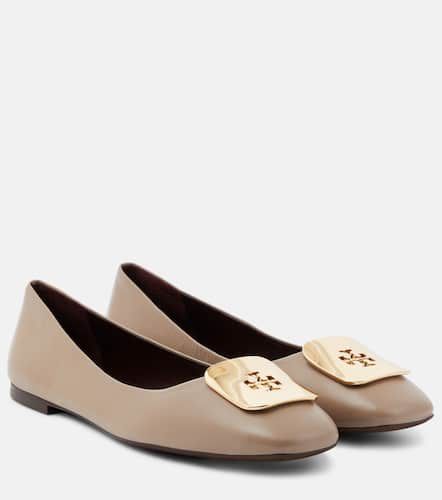 Georgia logo leather ballet flats - Tory Burch - Modalova