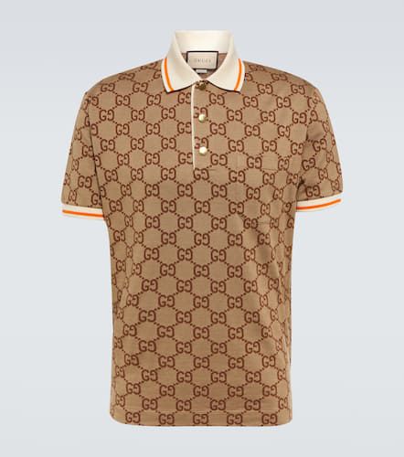 GG silk and cotton jacquard polo shirt - Gucci - Modalova