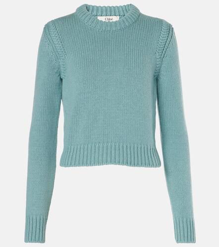 Chloé Cropped-Pullover aus Kaschmir und Baumwolle - Chloe - Modalova