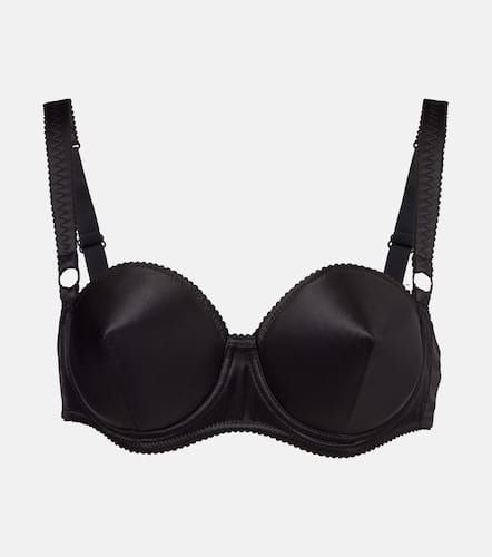 Silk-blend satin bra top - Dolce&Gabbana - Modalova