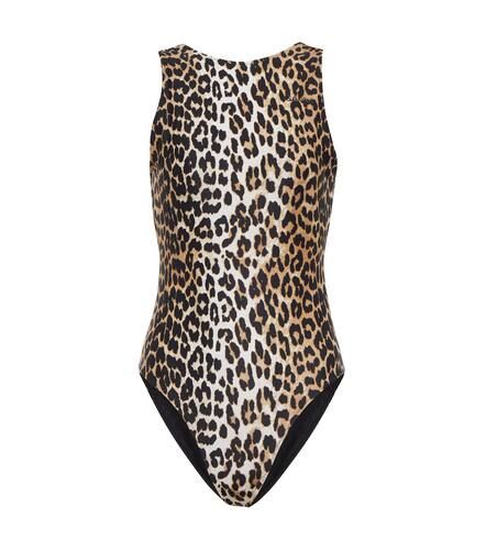 Ganni Leopard-print swimsuit - Ganni - Modalova