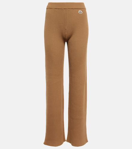 Moncler High-rise wool-blend pants - Moncler - Modalova
