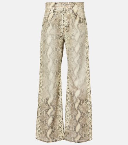 Bedruckte Mid-Rise Wide-Leg Jeans - Acne Studios - Modalova