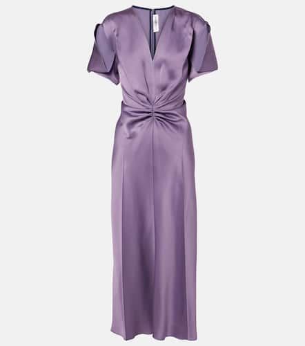 Victoria Beckham Robe midi en satin - Victoria Beckham - Modalova