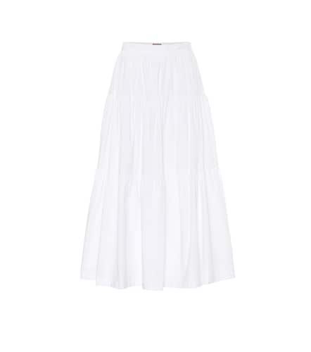 Staud Sea cotton poplin midi skirt - Staud - Modalova