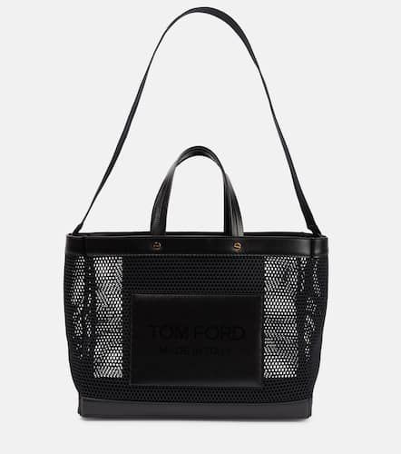 Borsa T Screw Large in pelle e mesh - Tom Ford - Modalova