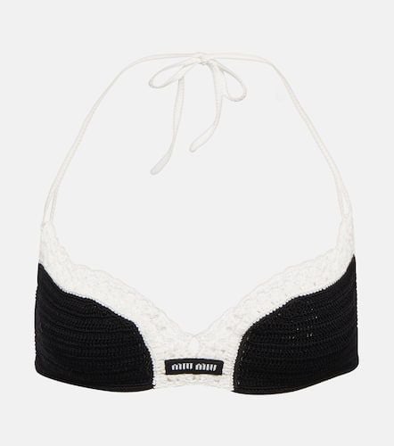 Miu Miu Bralette aus Häkelstrick - Miu Miu - Modalova